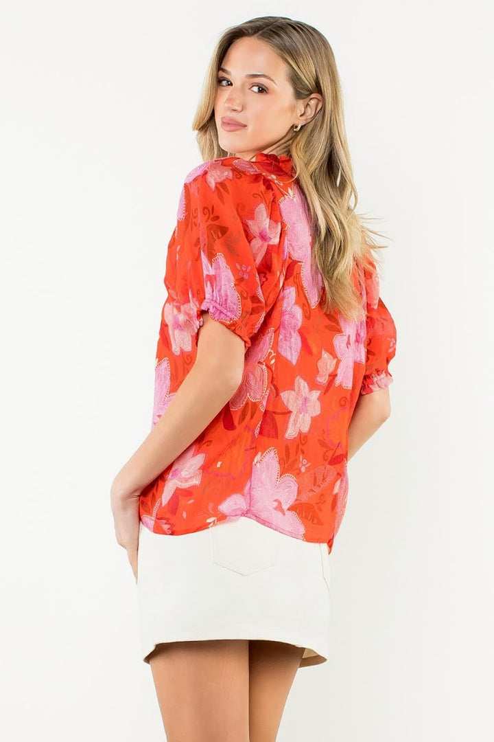 The Sasha Top - Radiant Red