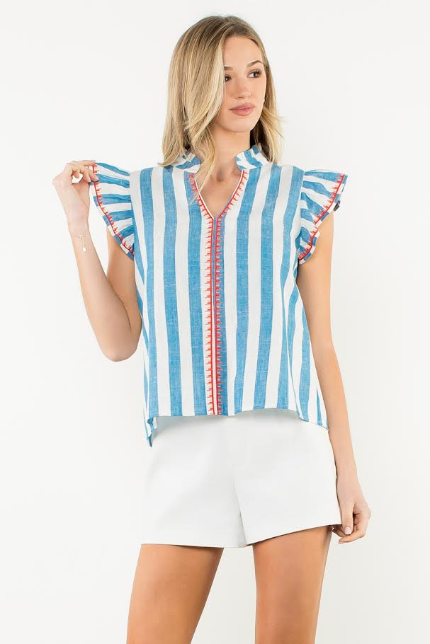 Carley Top - Blue