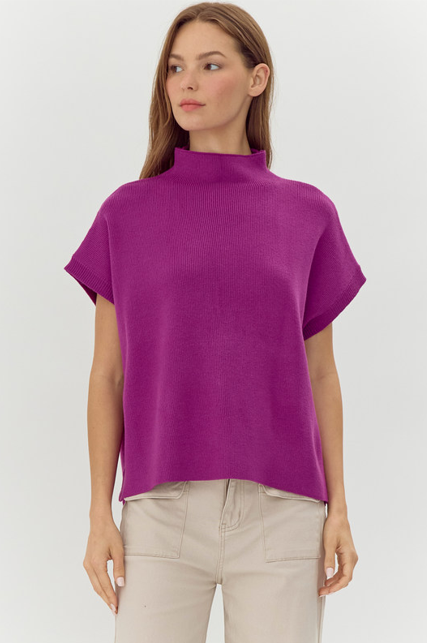 Marcia Knit Sweater - Magenta