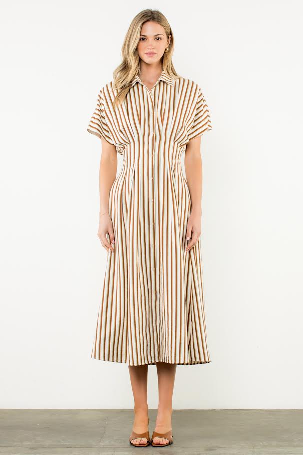The Amber Dress - Brown
