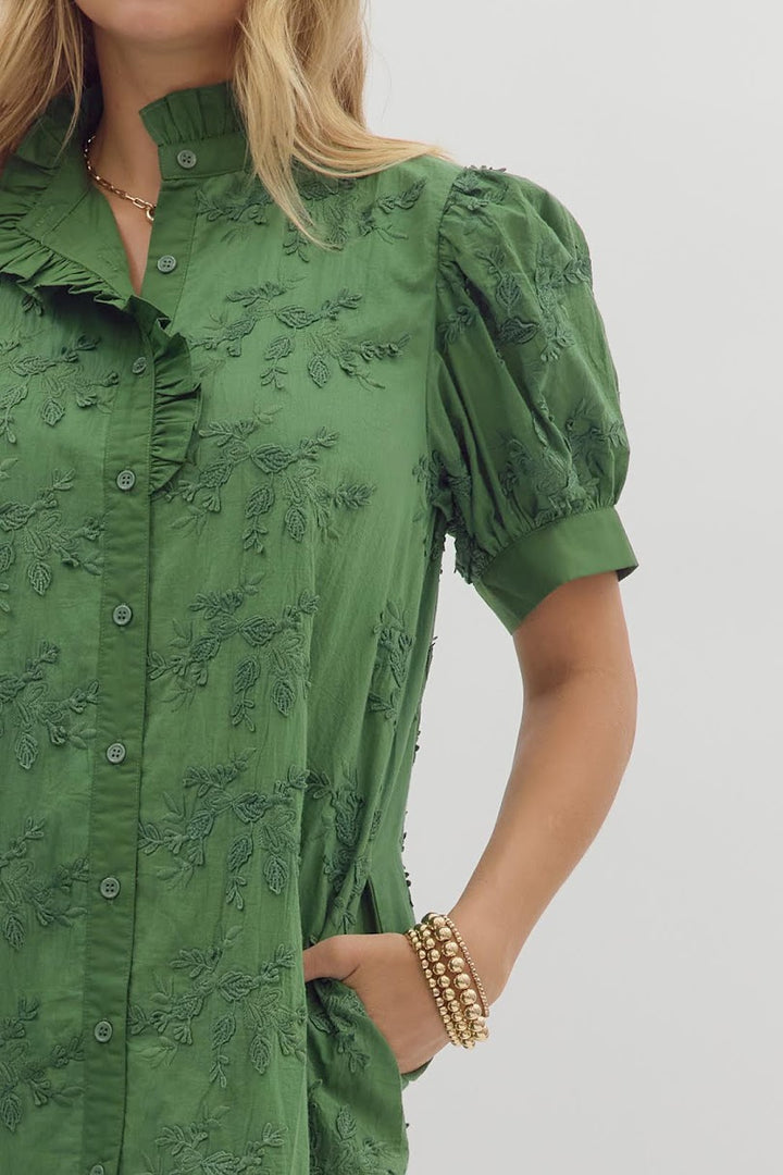 The Mila Dress - Forest