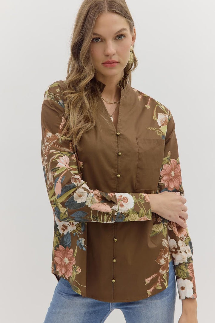 Karen Blouse - Brown