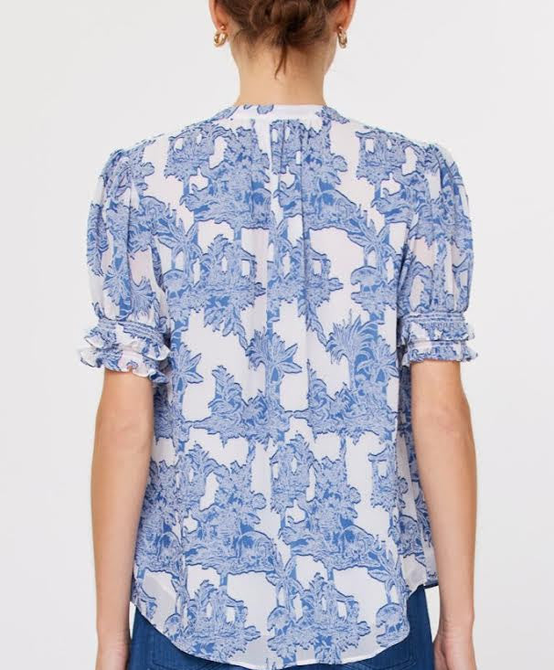 The Cleo Top - Denim Blue