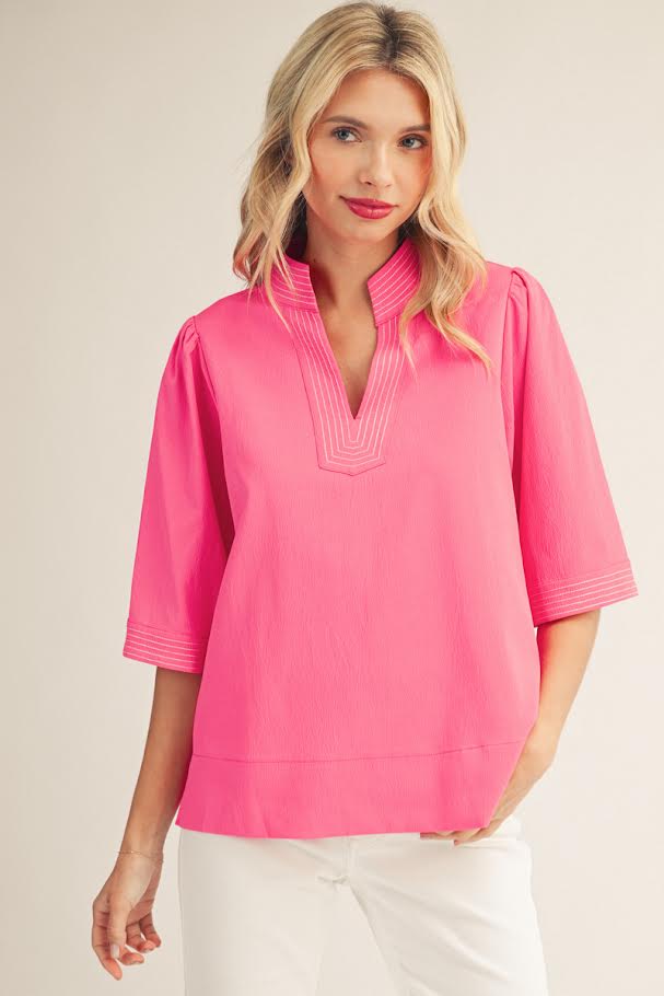 Cora Top - Neon Pink