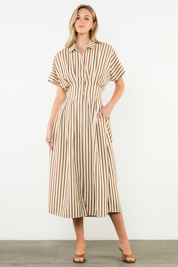 The Amber Dress - Brown