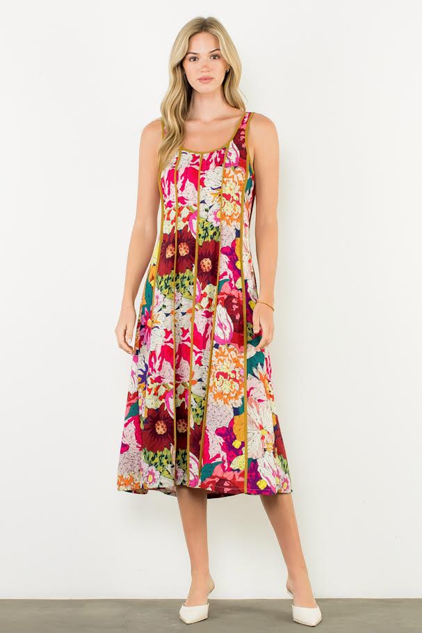 The Tasha Dress - Magenta