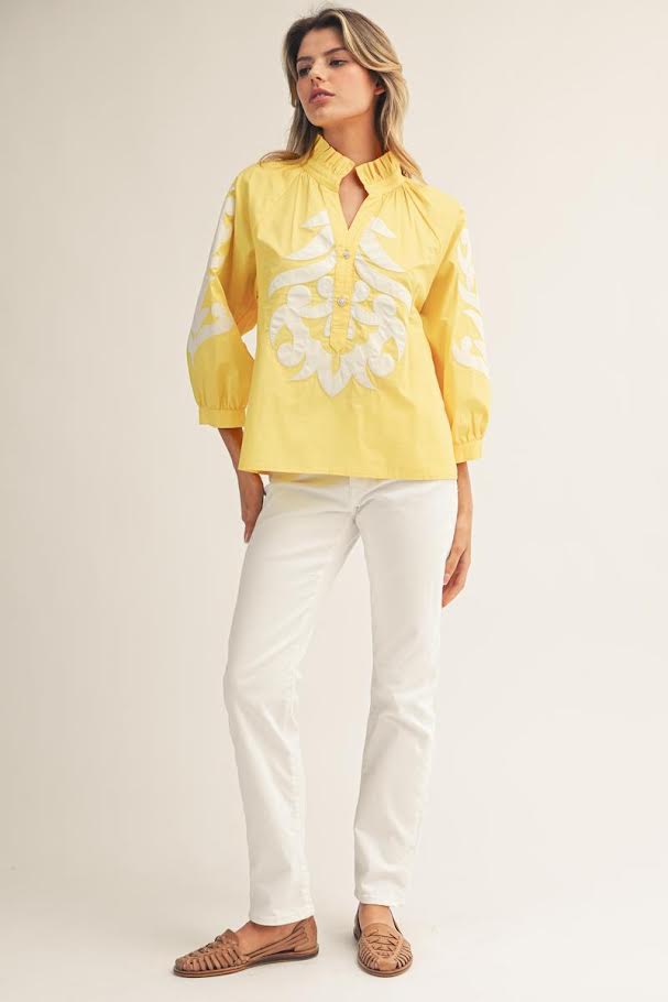 Just Because Top -Yellow