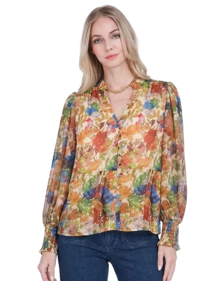 Marsha Top - Autumn Flora