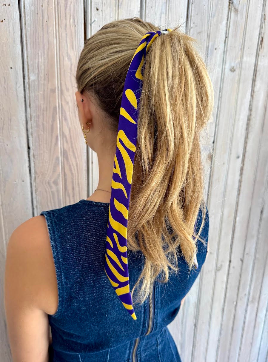 Geaux Silk Twilly - Purple