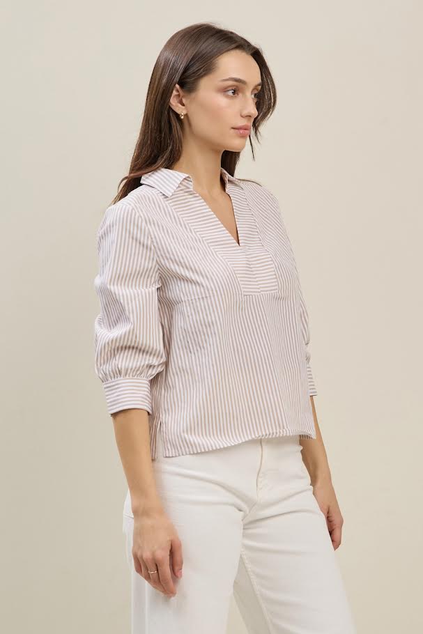 The Cora Blouse - Sand