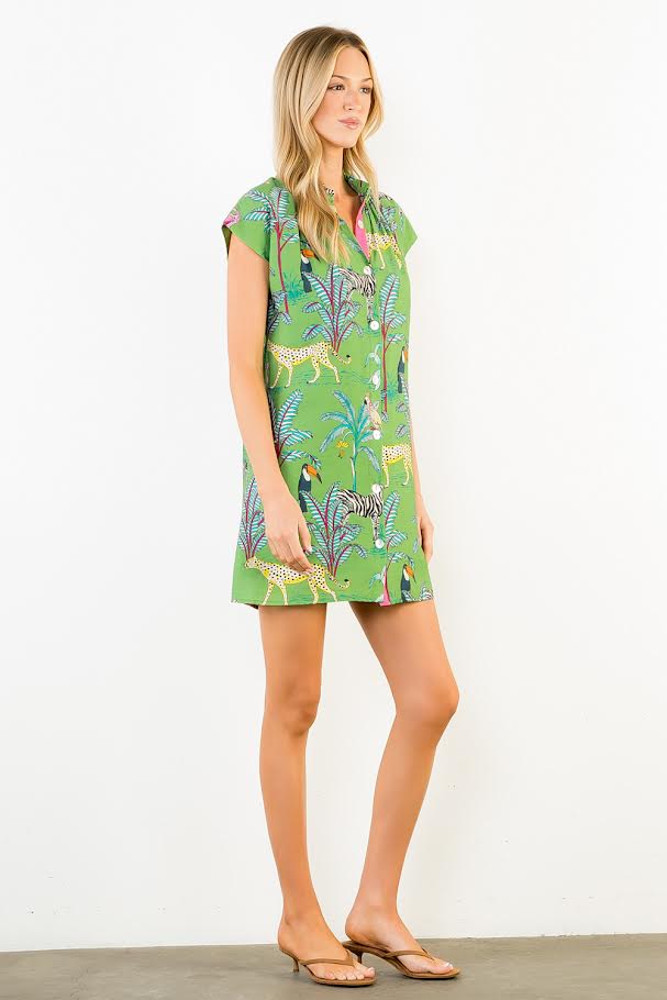 Take Me Away Dress - Green