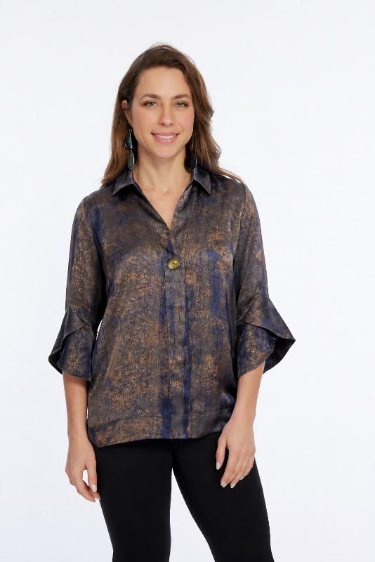 Belinda Top - Gold Folie