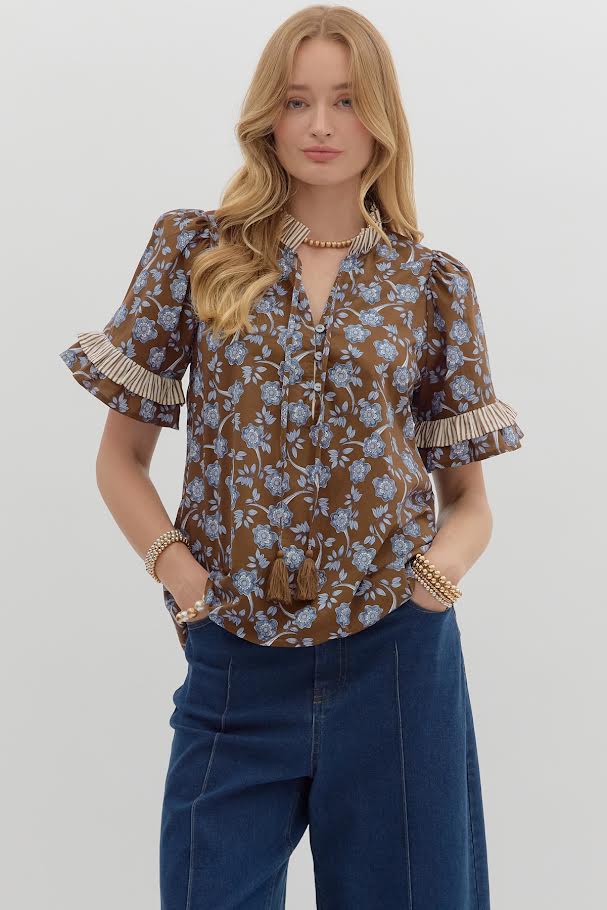 The Tabitha Top - Brown