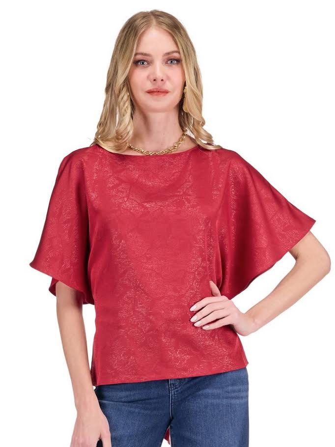 Winnie Wrap Top - Wine