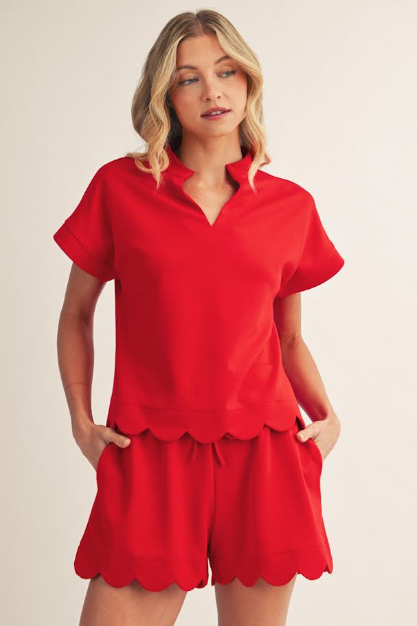 Every Day Short Set - Red