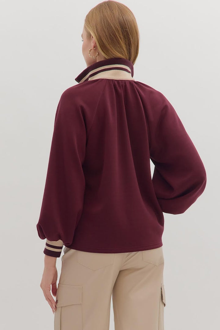 Wanda Top - Burgundy