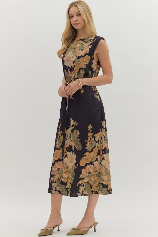 Botanical Garden Dress - Black
