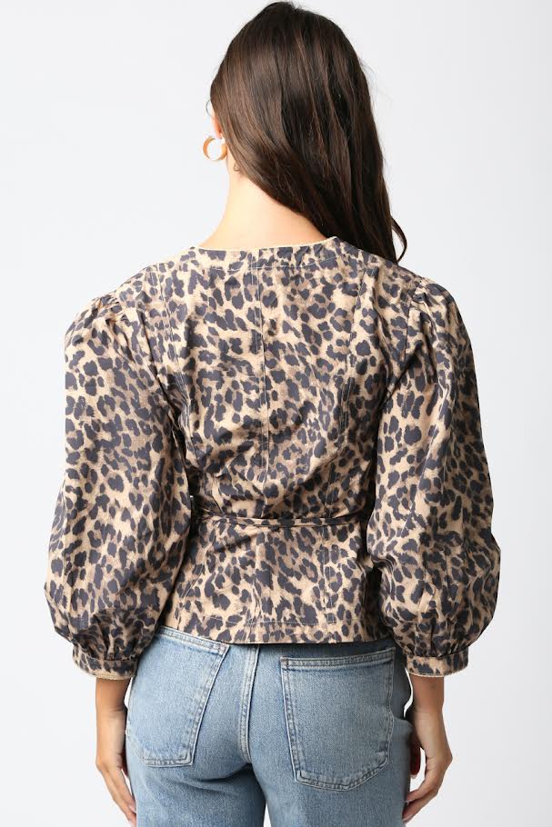 I Feel Nice Top - Brown Leopard