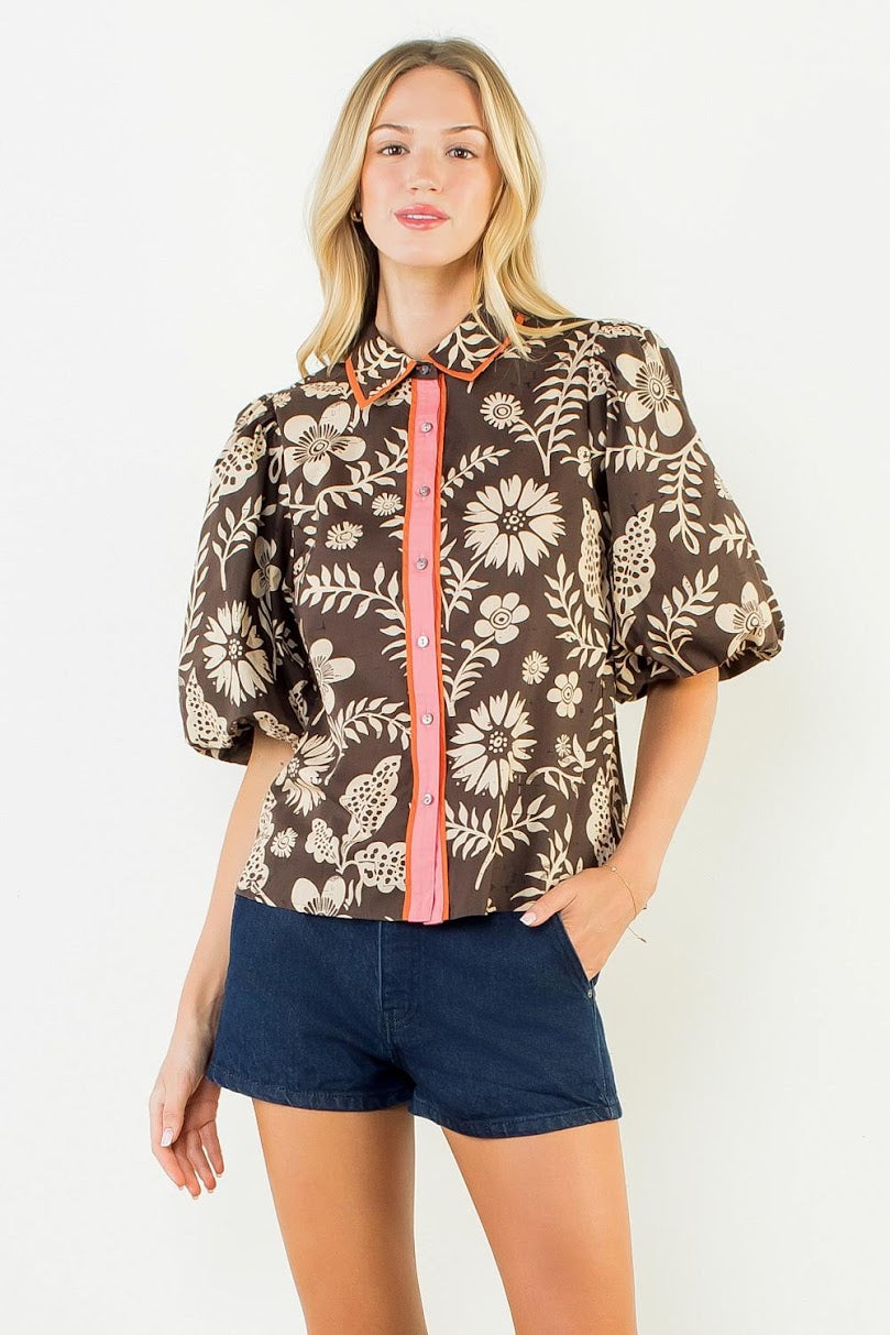 Olivia Top - Brown