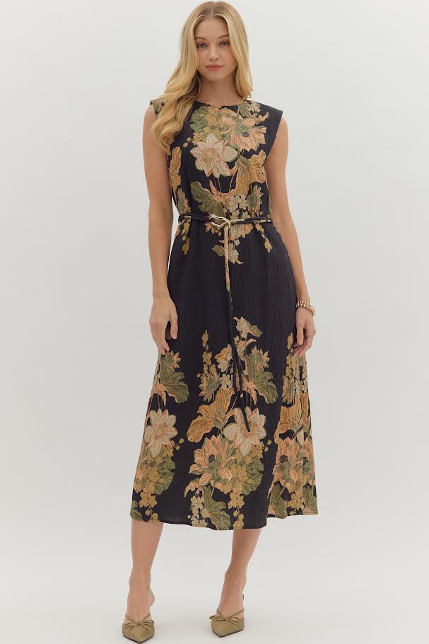 Botanical Garden Dress - Black