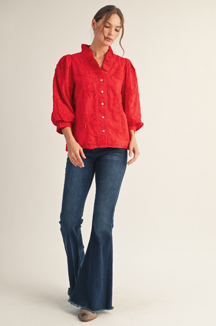 Cindy Top - Tomato Red