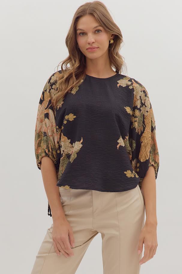 Botanical Garden Top - Black