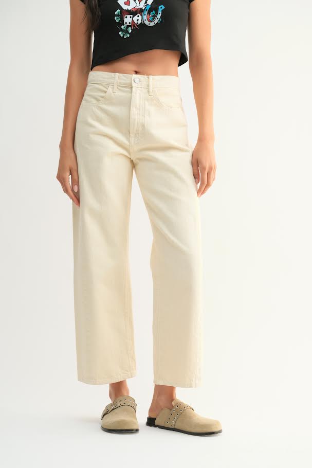 Phoebe Barrel Jean - Cloud