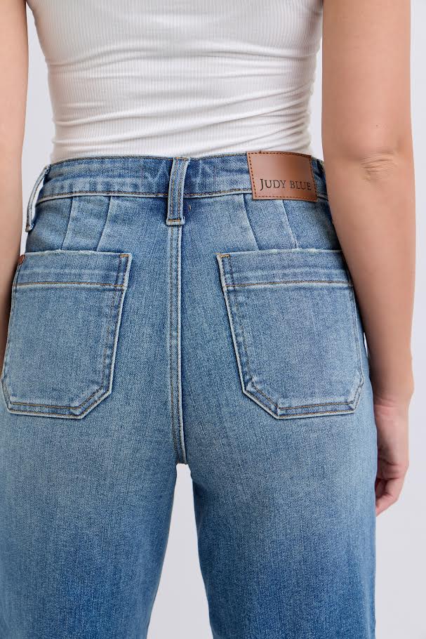 HW Utility Pocket Crop Jean - Medium Wash
