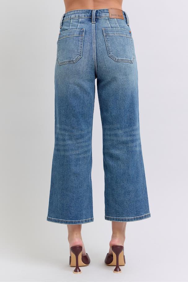 HW Utility Pocket Crop Jean - Medium Wash