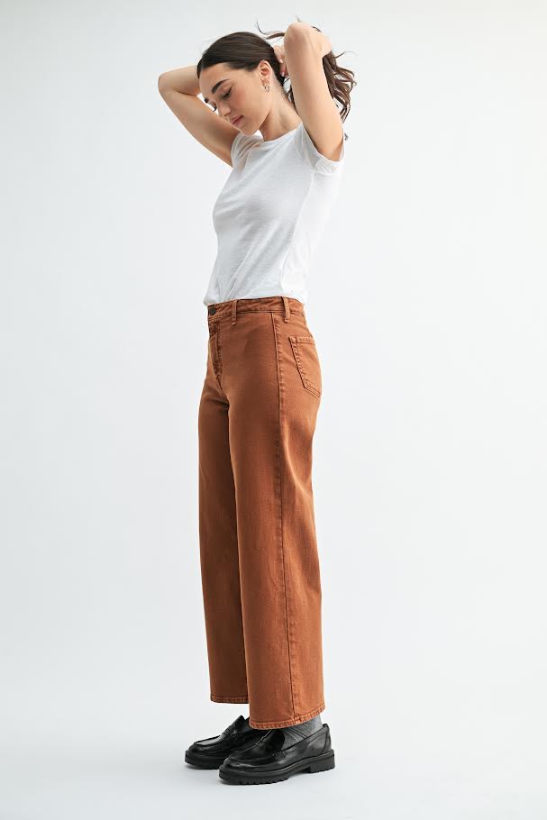 Evie Trouser Jeans - Rust