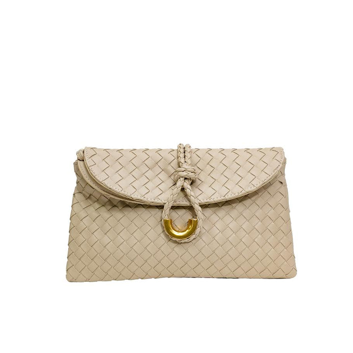 Fun Woven Clutch - Taupe