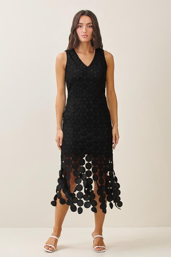 Dot Me Dress - Black