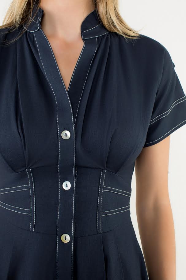 My Sassy Denim Dress - Navy