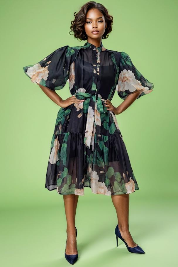Garden Party Dress - Green
