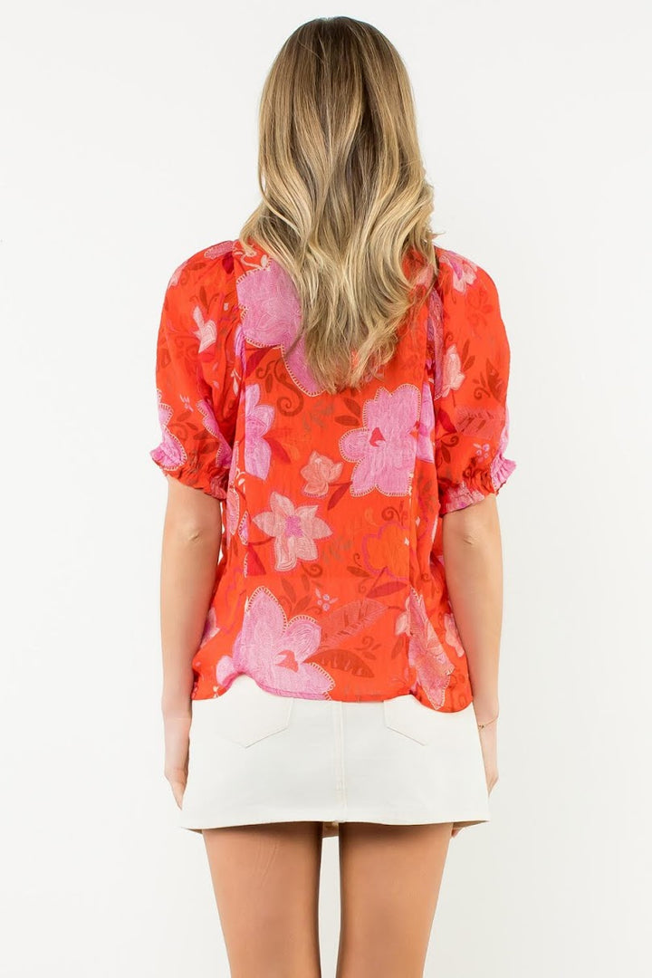 The Sasha Top - Radiant Red