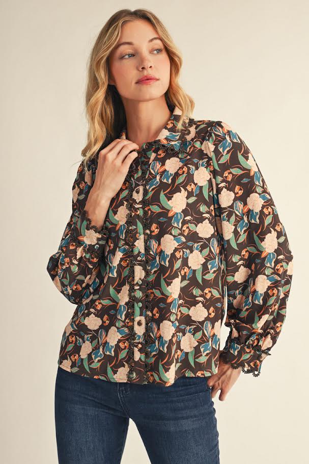 Rosie Blouse - Brown