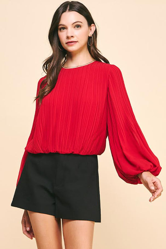 The Jordan Blouse - Red