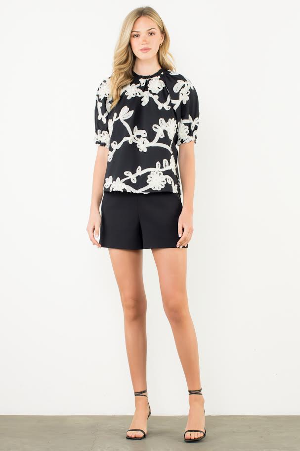 The Cora Top - Black