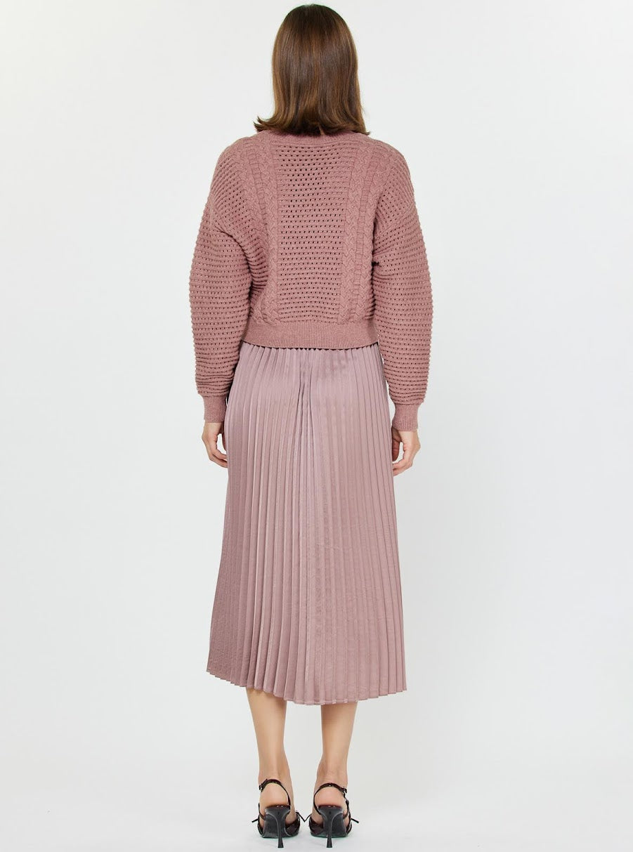 Perfect Dress & Sweater Set - Ash Rose