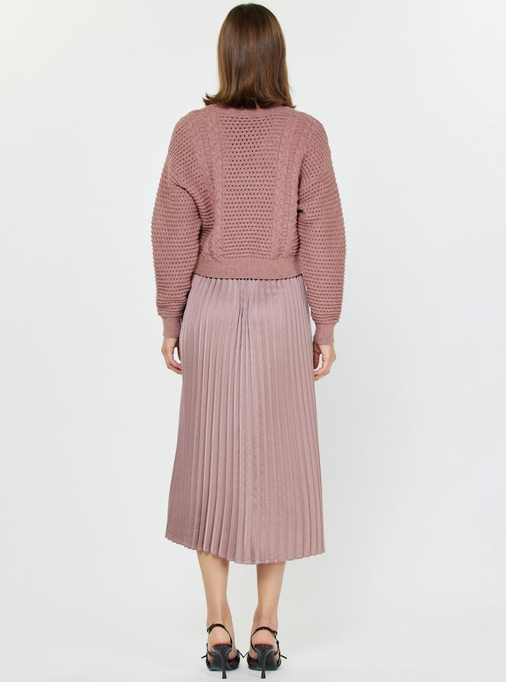 Perfect Dress & Sweater Set - Ash Rose