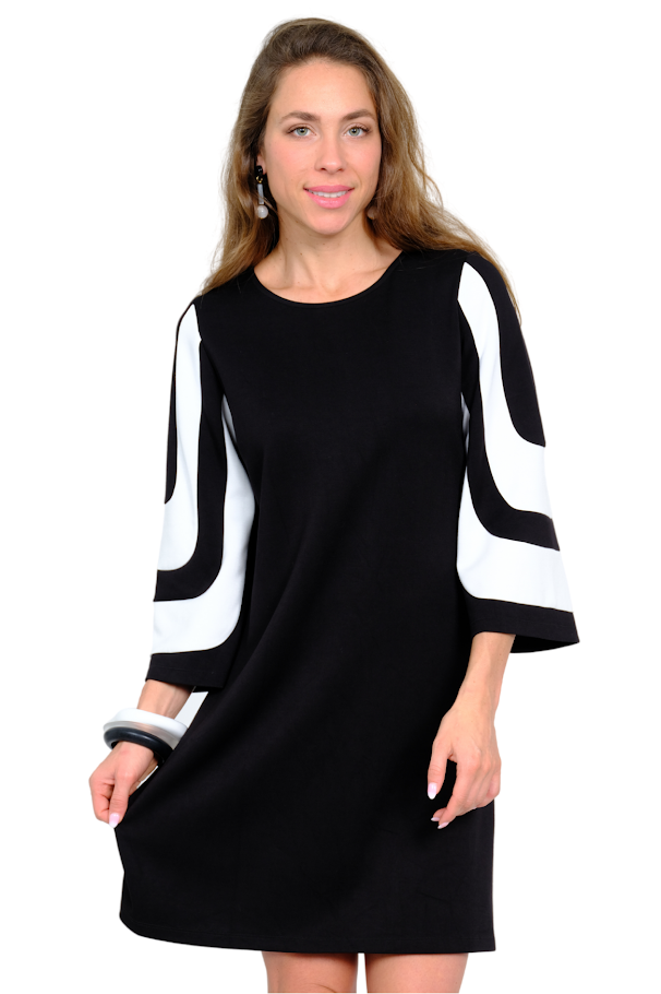 Denmark Dress - Black/White