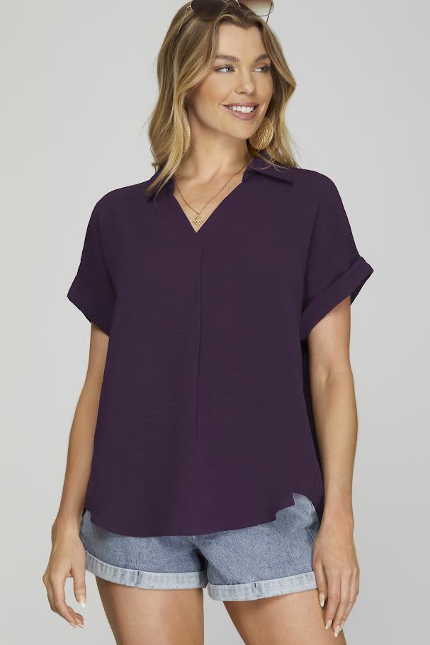 The Ella Top - Purple