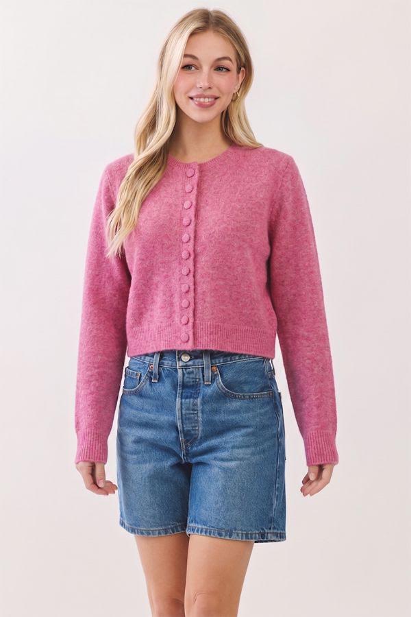 The Ellie Cardigan - Pink