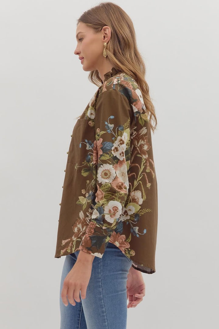 Karen Blouse - Brown