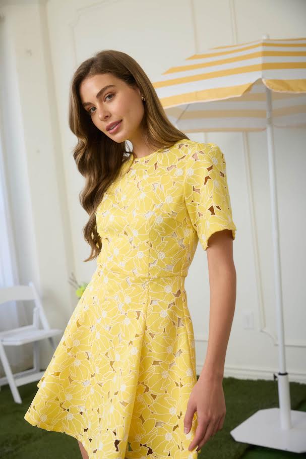 Picture Day Mini Dress - Yellow