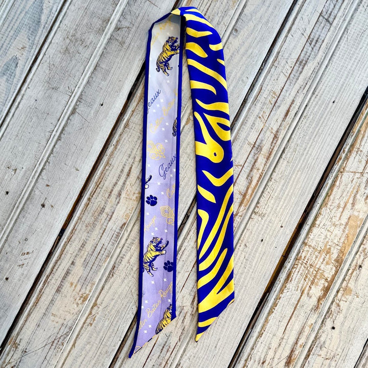 Geaux Silk Twilly - Purple