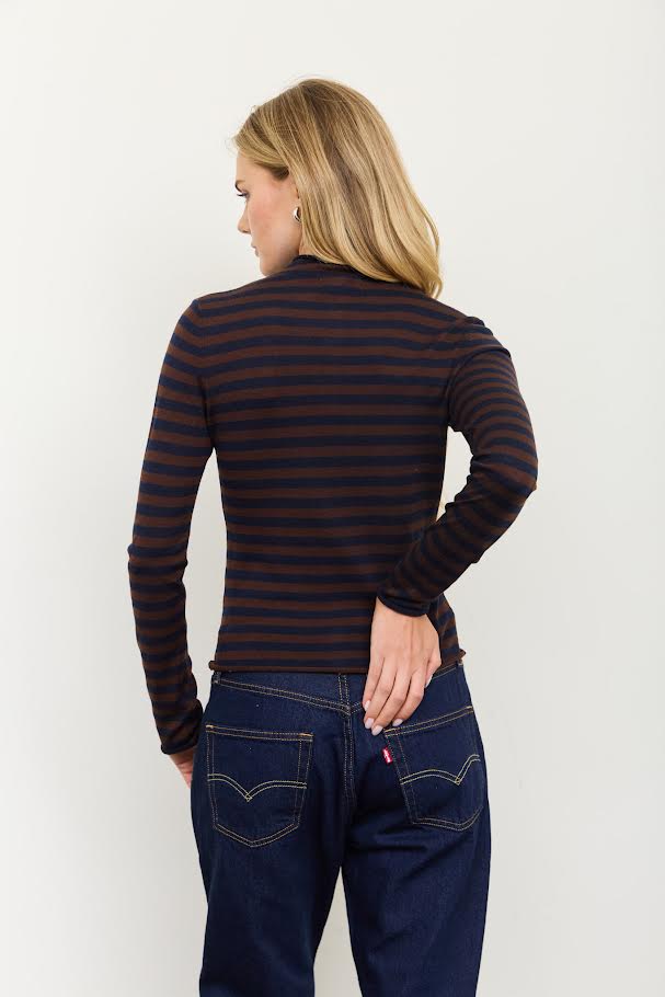 Francis Top - Brown stripe