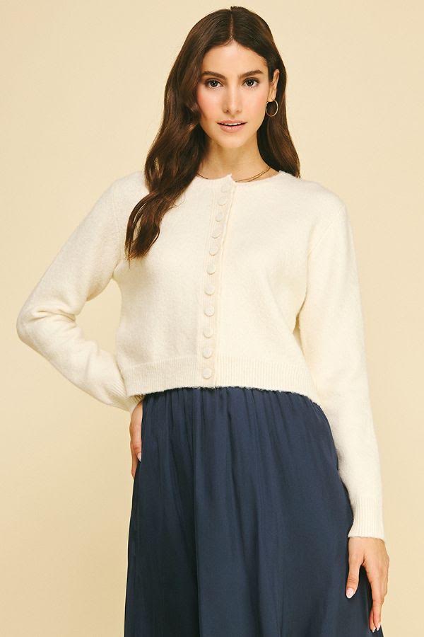 The Ellie Cardigan - Cream