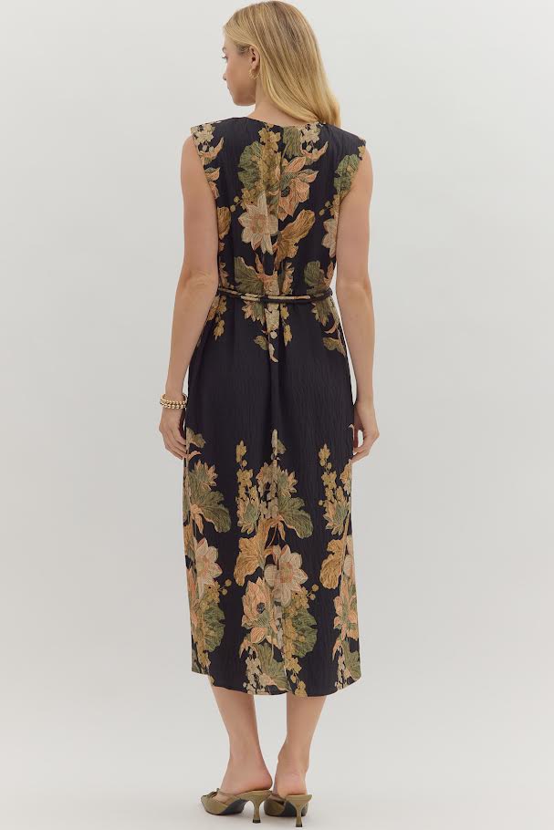 Botanical Garden Dress - Black