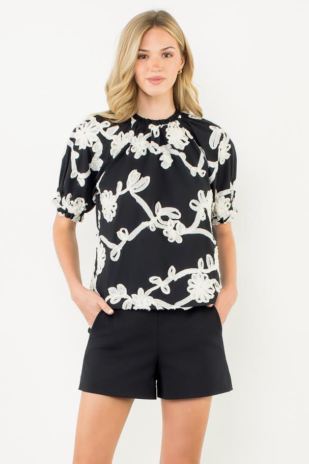 The Cora Top - Black